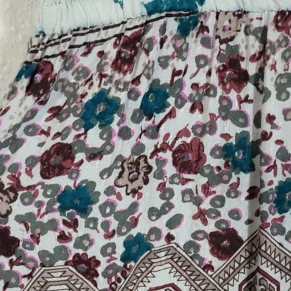 DEPT Floral Maxi Dress XS/S Boho Hippie Cottagecore Gypsy Festival Flowy Rayon - Picture 10 of 15